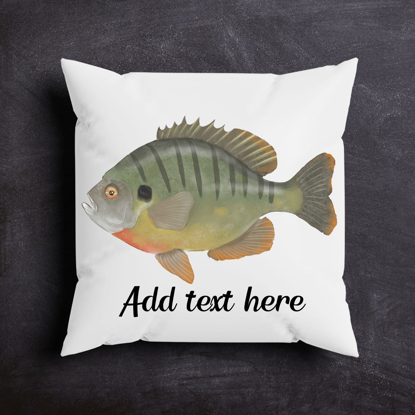 Bluegill Fish Pillow - MerikaArt