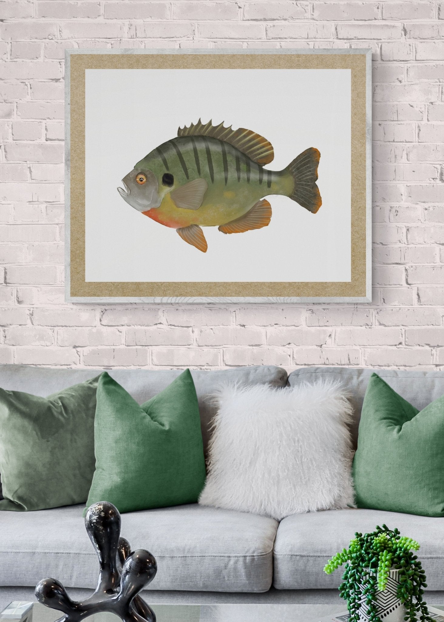 Bluegill Fish Print - MerikaArt