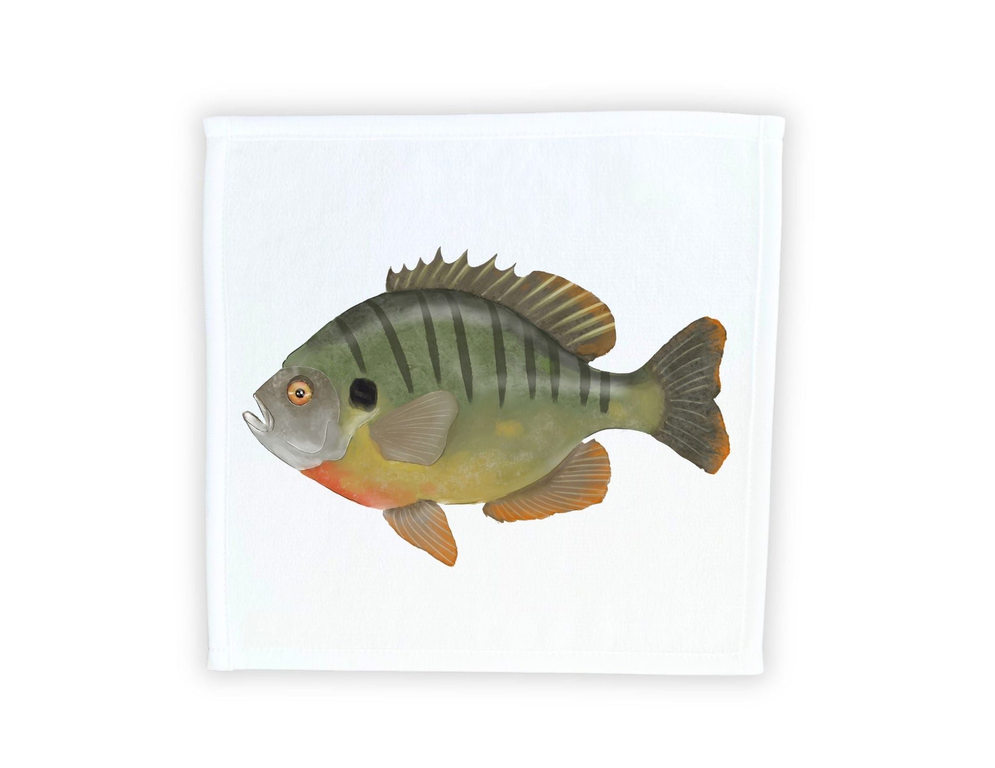 Bluegill Fish Washcloth - MerikaArt