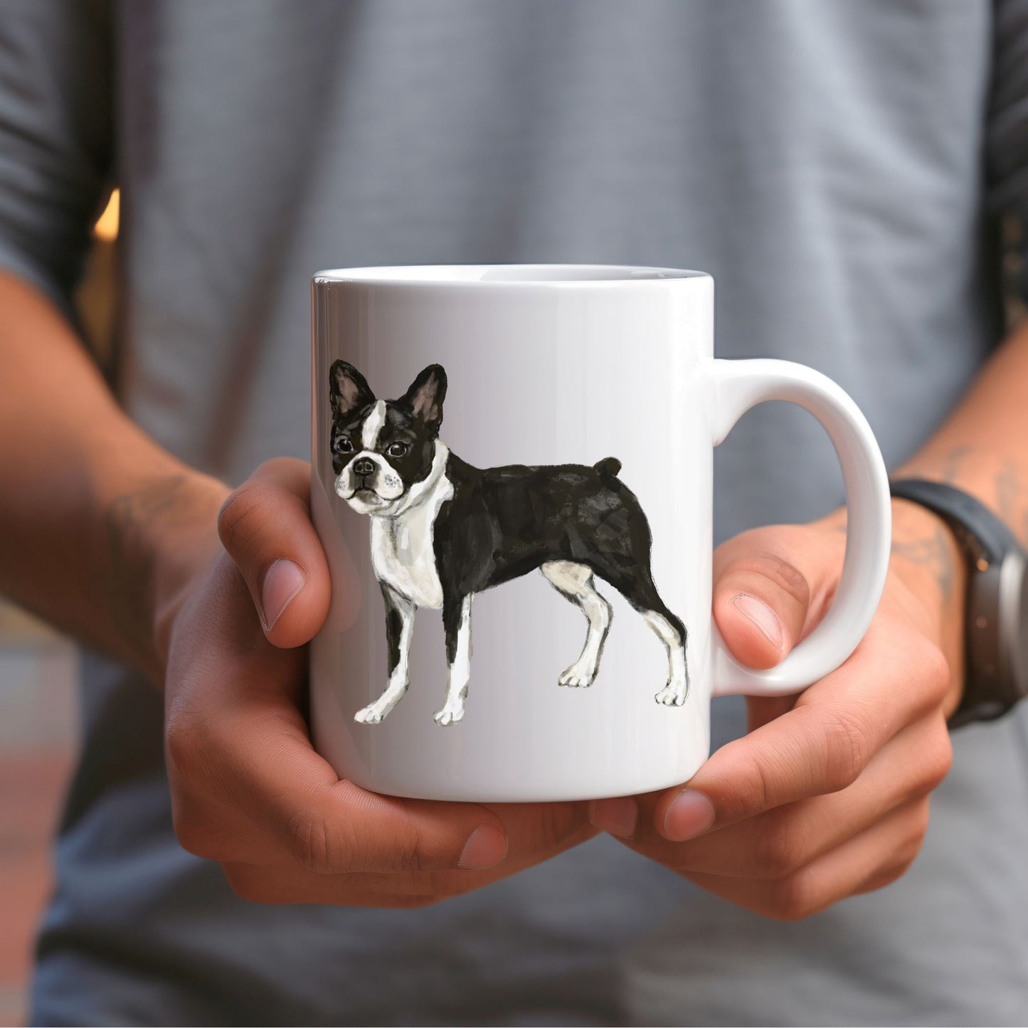 Boston Terrier Mug - MerikaArt