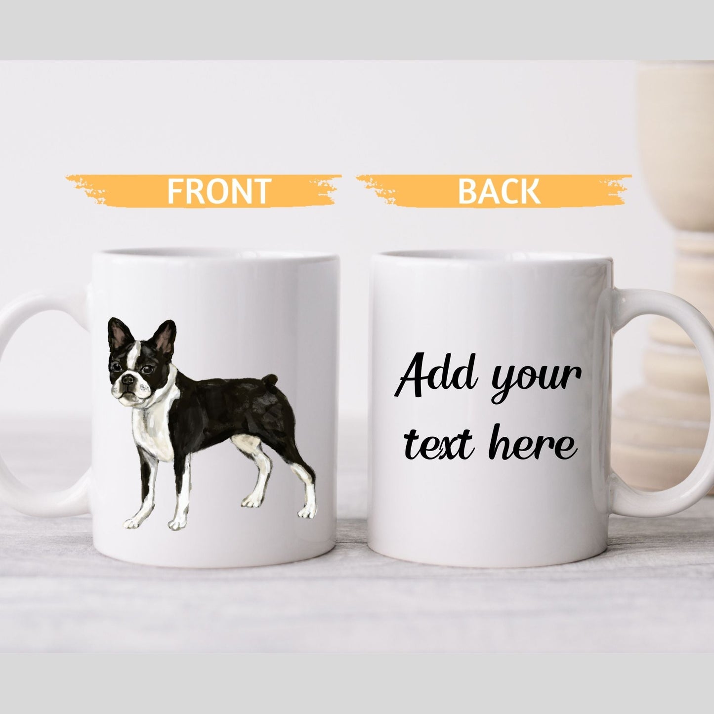 Boston Terrier Mug - MerikaArt