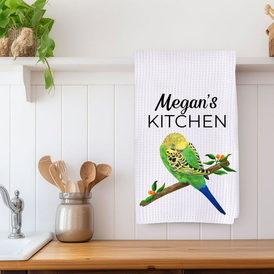 Budgerigar Kitchen Towel - MerikaArt