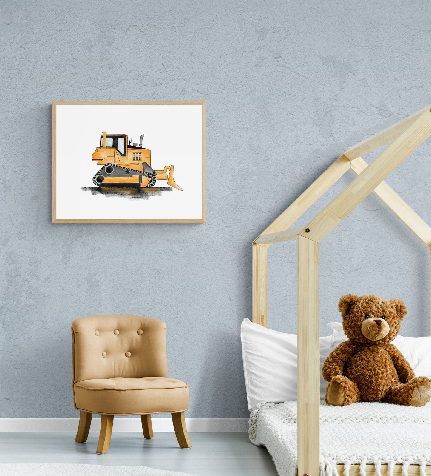 Bulldozer Art Print - MerikaArt
