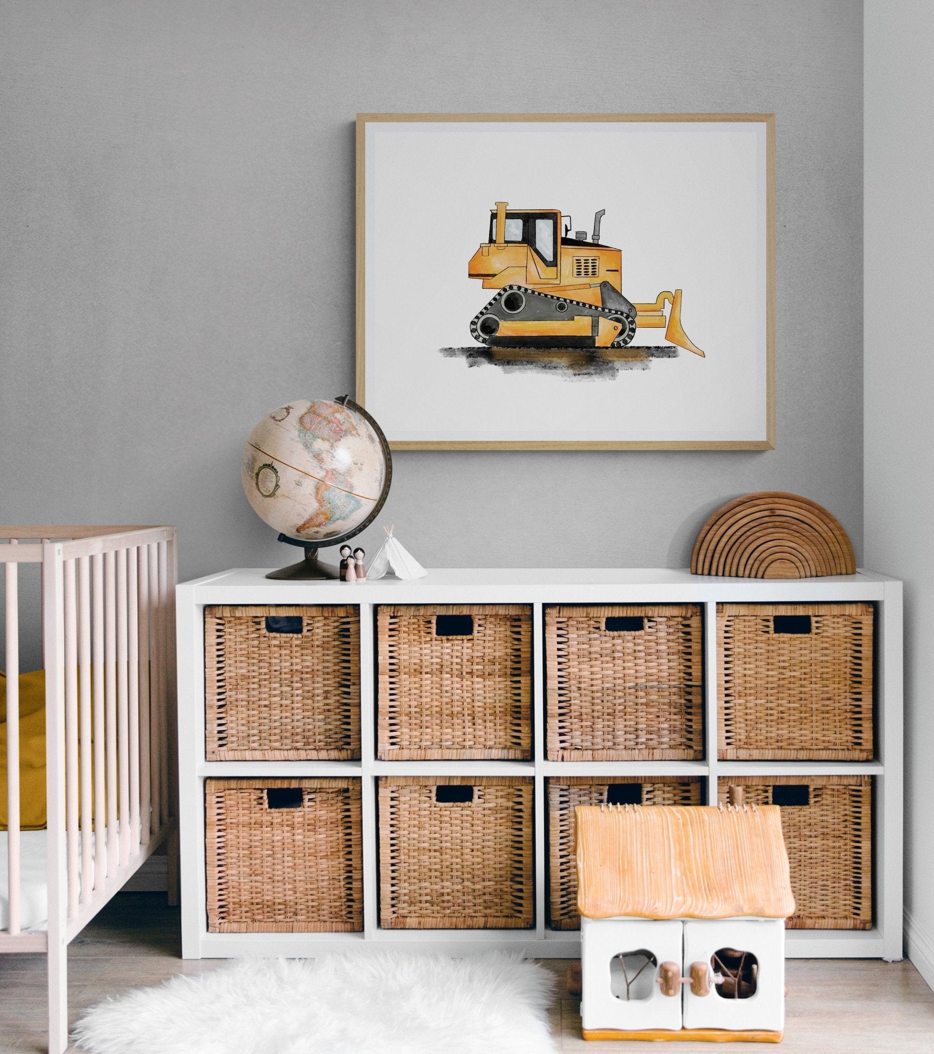 Bulldozer Art Print - MerikaArt