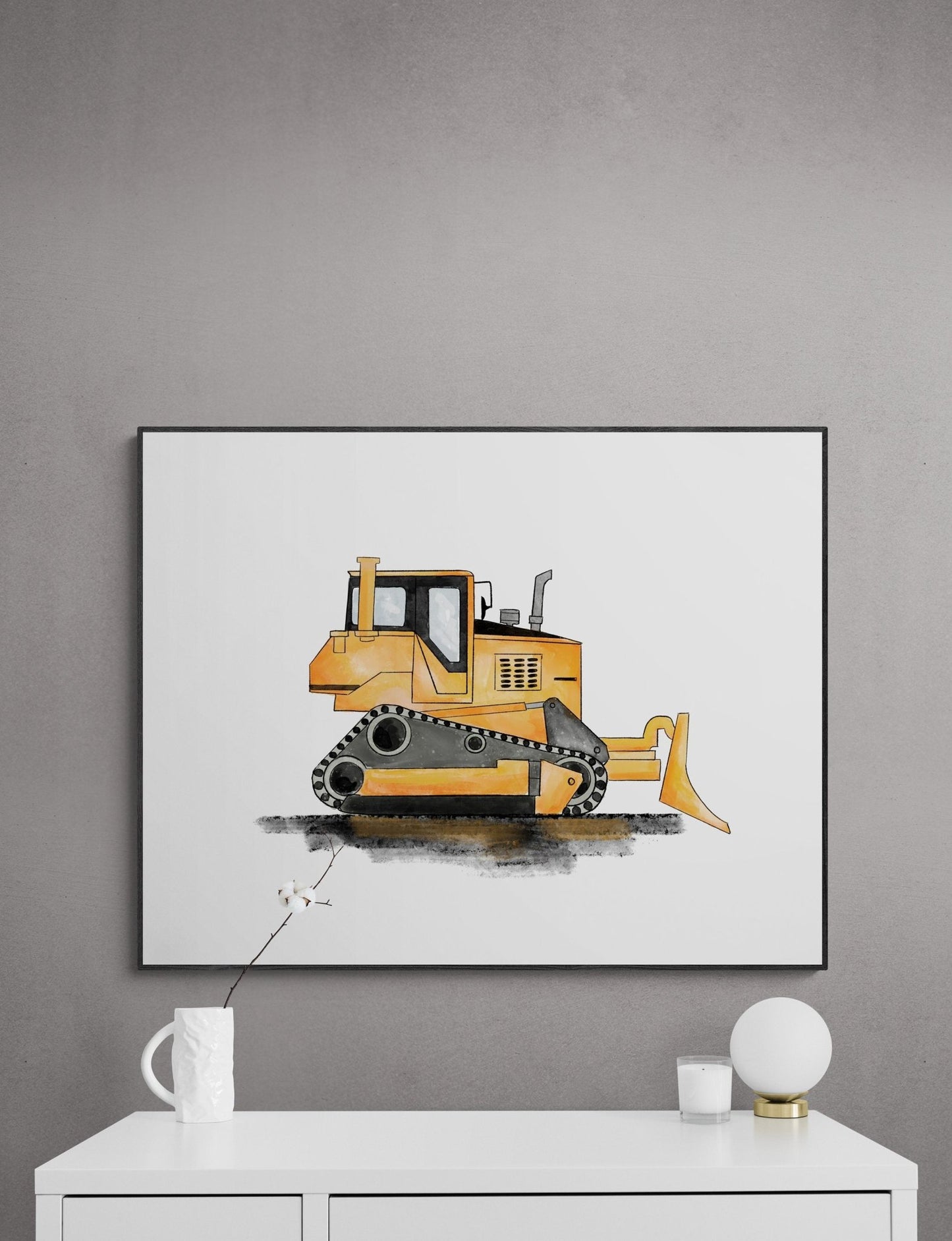 Bulldozer Art Print - MerikaArt