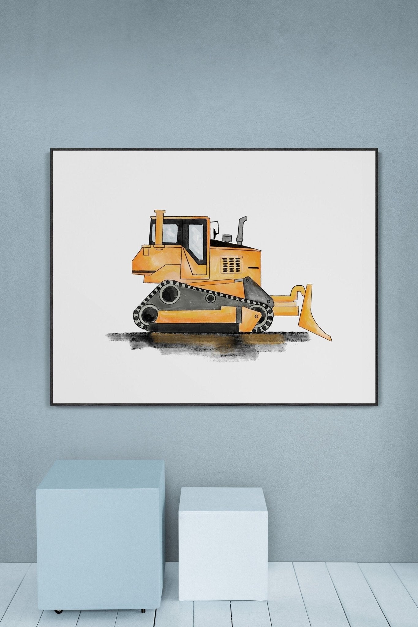 Bulldozer Art Print - MerikaArt