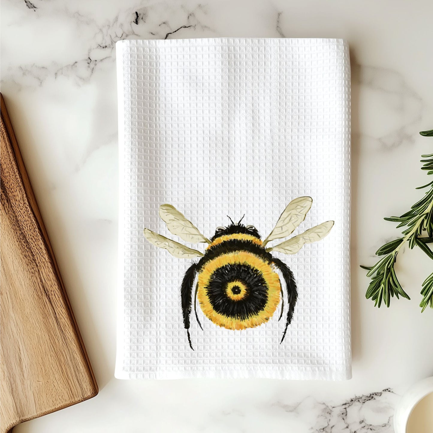 Bumblebee Kitchen Towel - MerikaArt