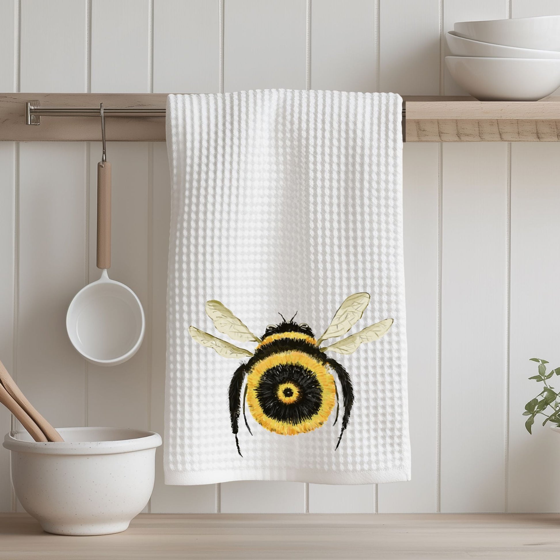 Bumblebee Kitchen Towel - MerikaArt