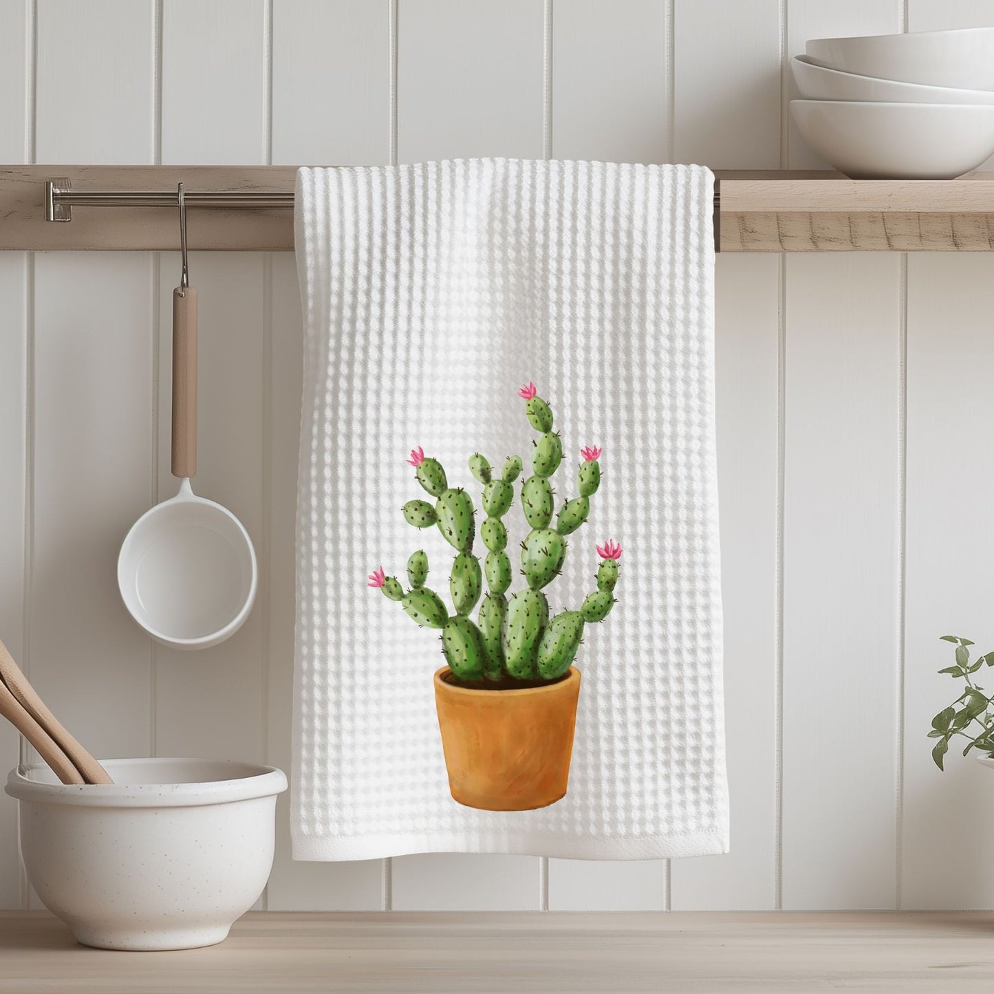 Cactus Kitchen Towel - MerikaArt