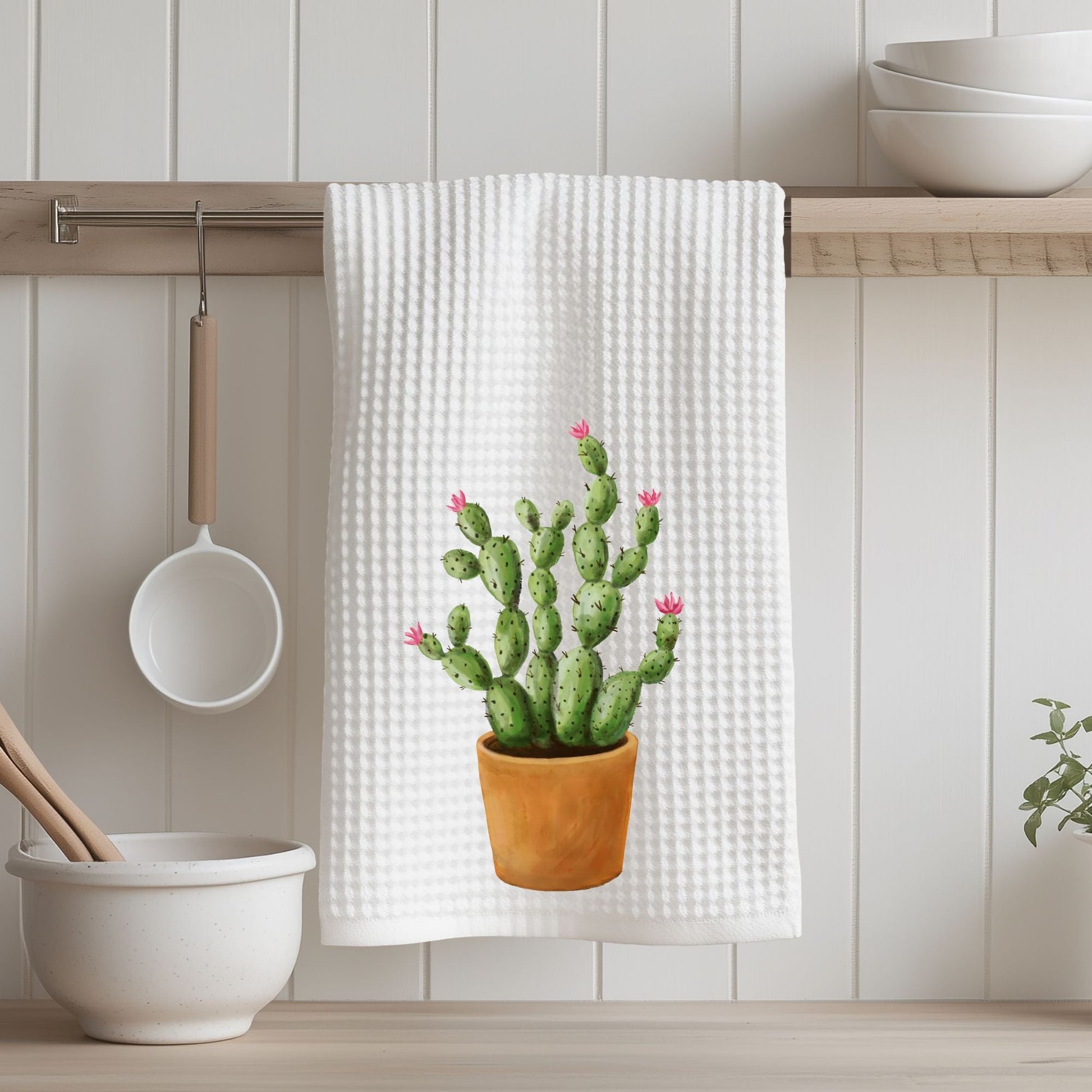 Cactus Kitchen Towel - MerikaArt