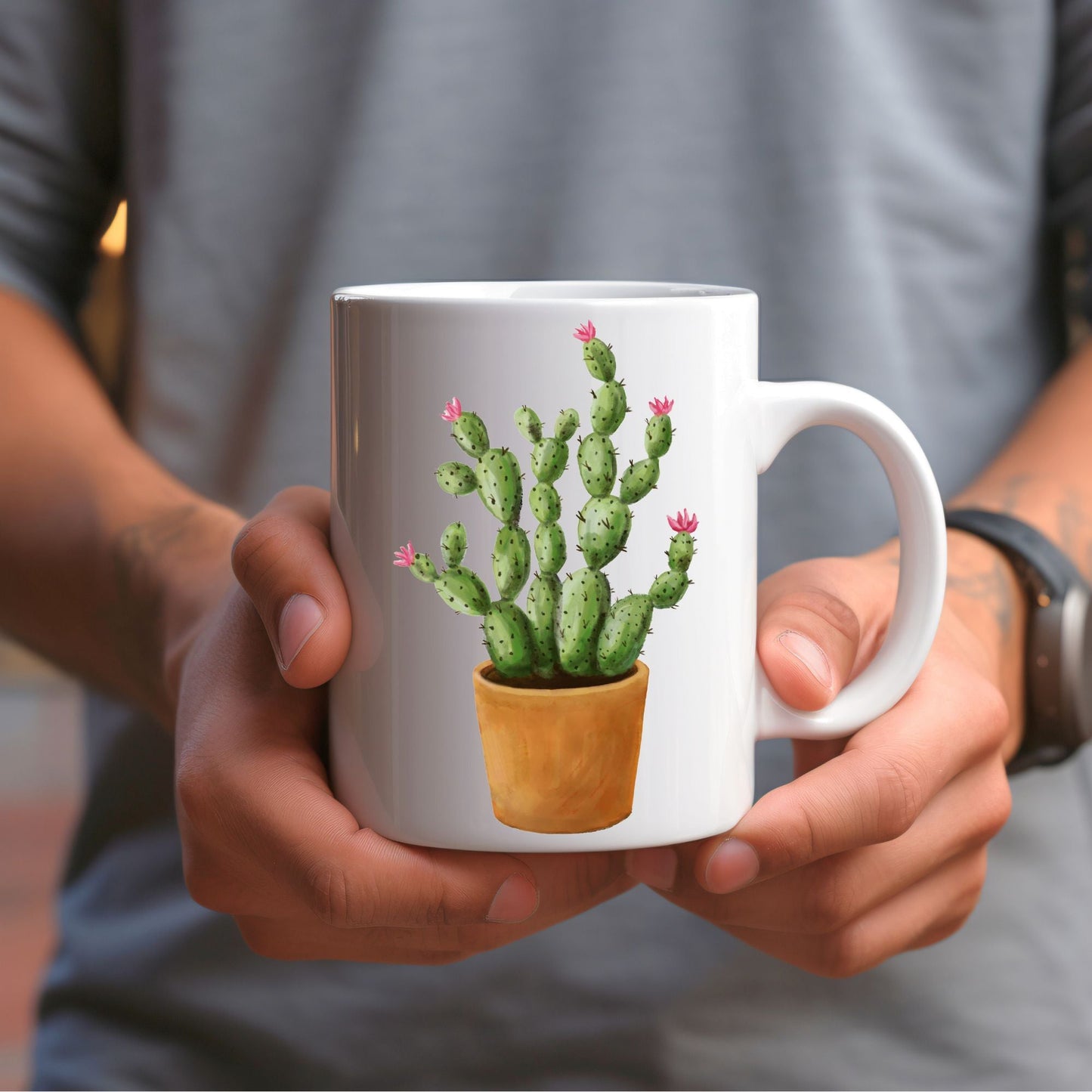 Cactus Mug - MerikaArt