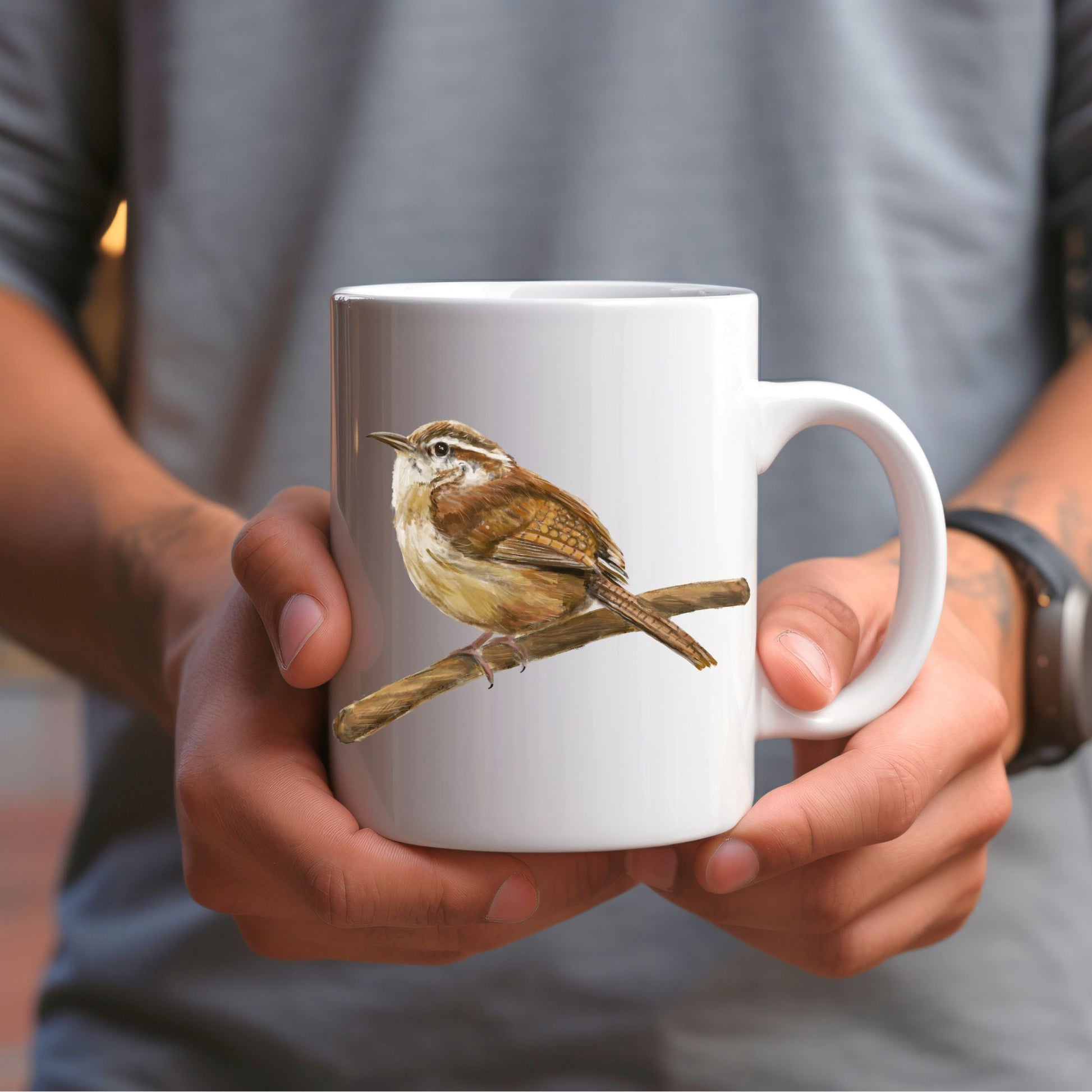 Carolina Wren Mug - MerikaArt