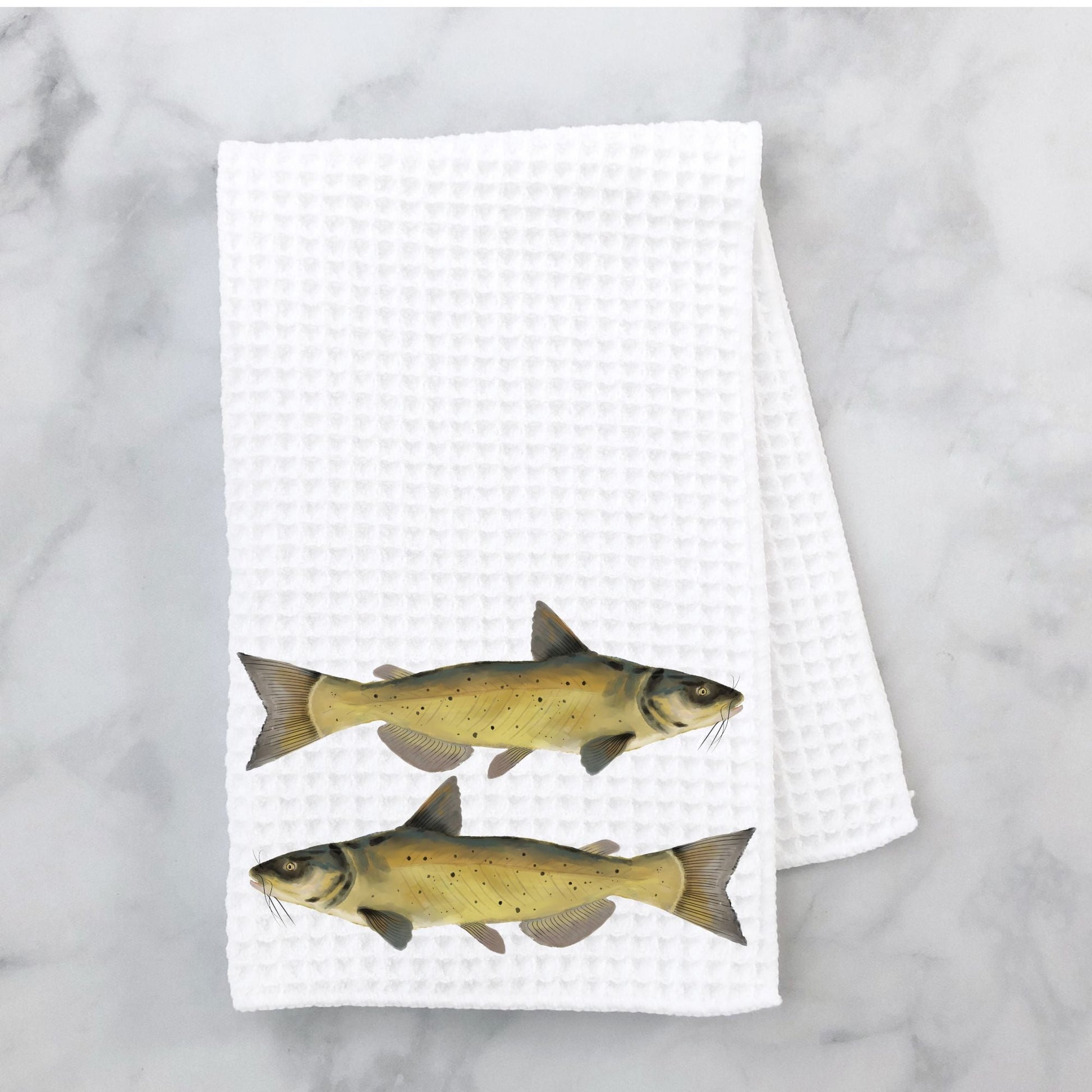 Catfish Kitchen Towel - MerikaArt