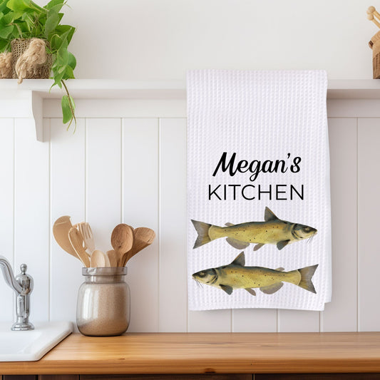 Catfish Kitchen Towel - MerikaArt