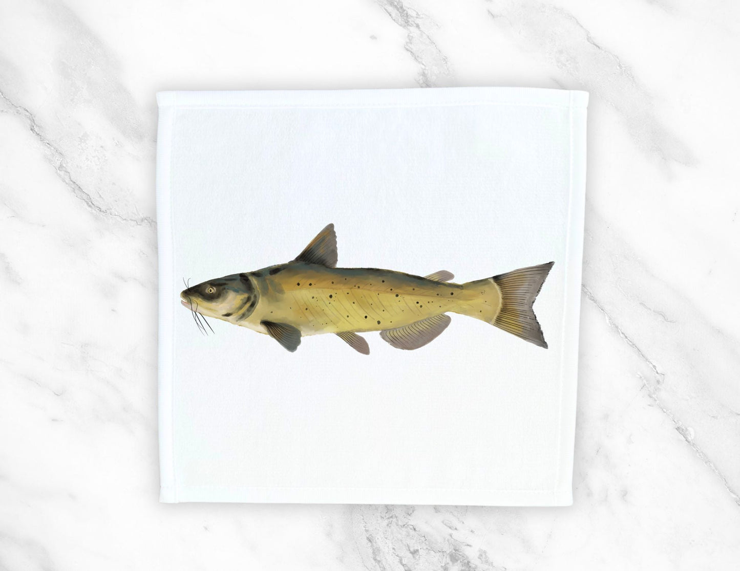 Catfish Washcloth - MerikaArt