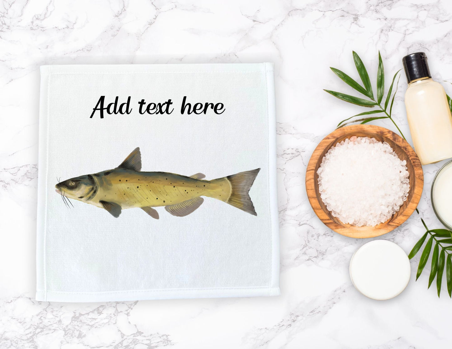 Catfish Washcloth - MerikaArt