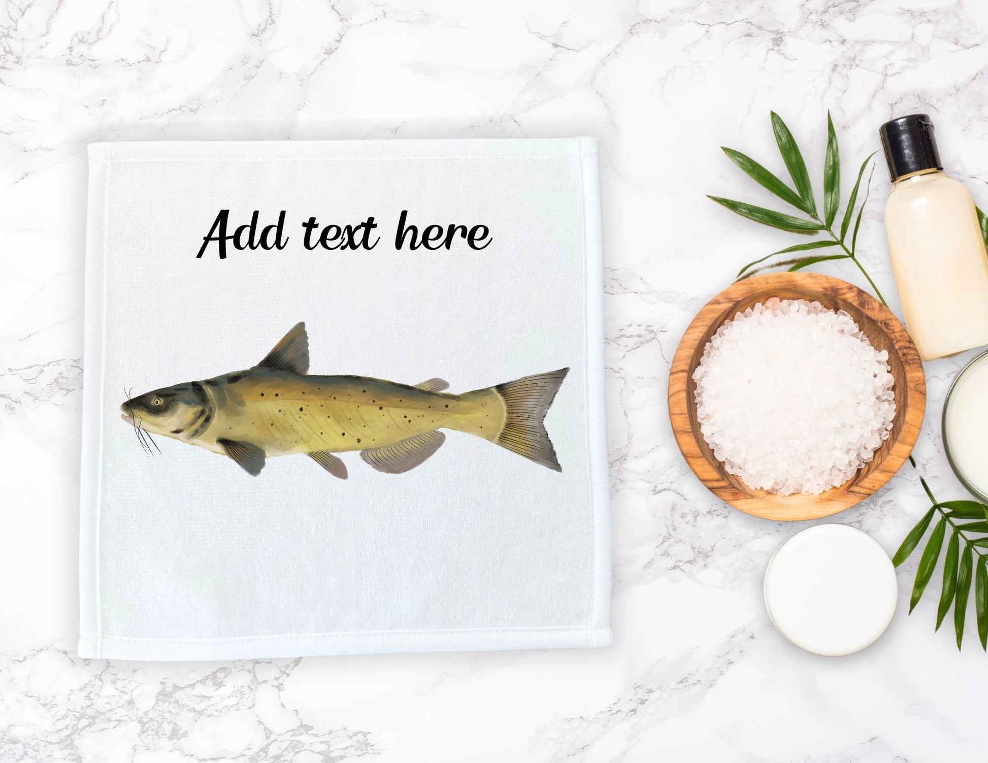 Catfish Washcloth - MerikaArt