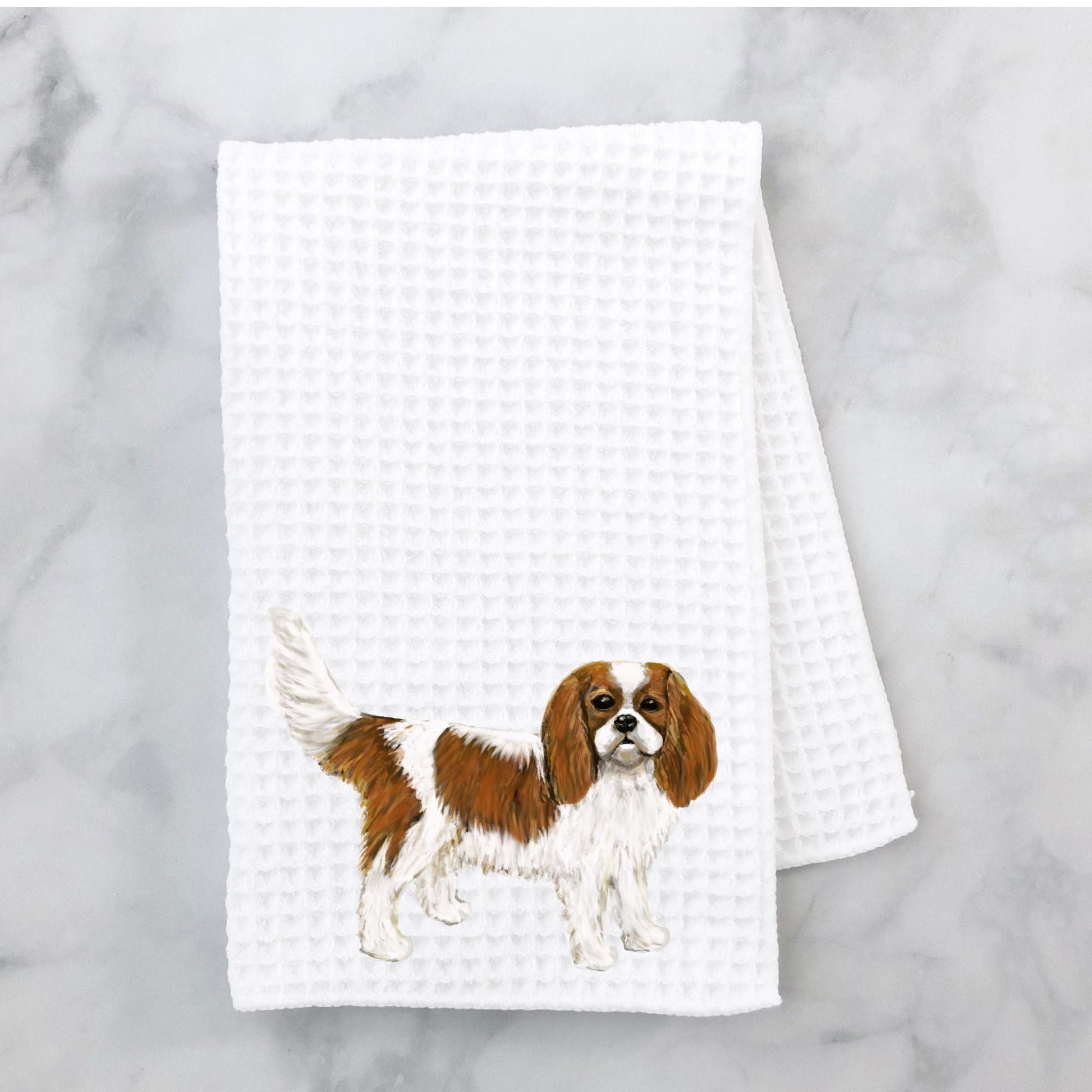 Cavalier King Charles Spaniel Kitchen Towel - MerikaArt