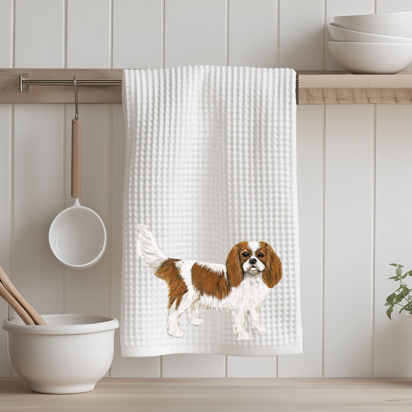 Cavalier King Charles Spaniel Kitchen Towel - MerikaArt
