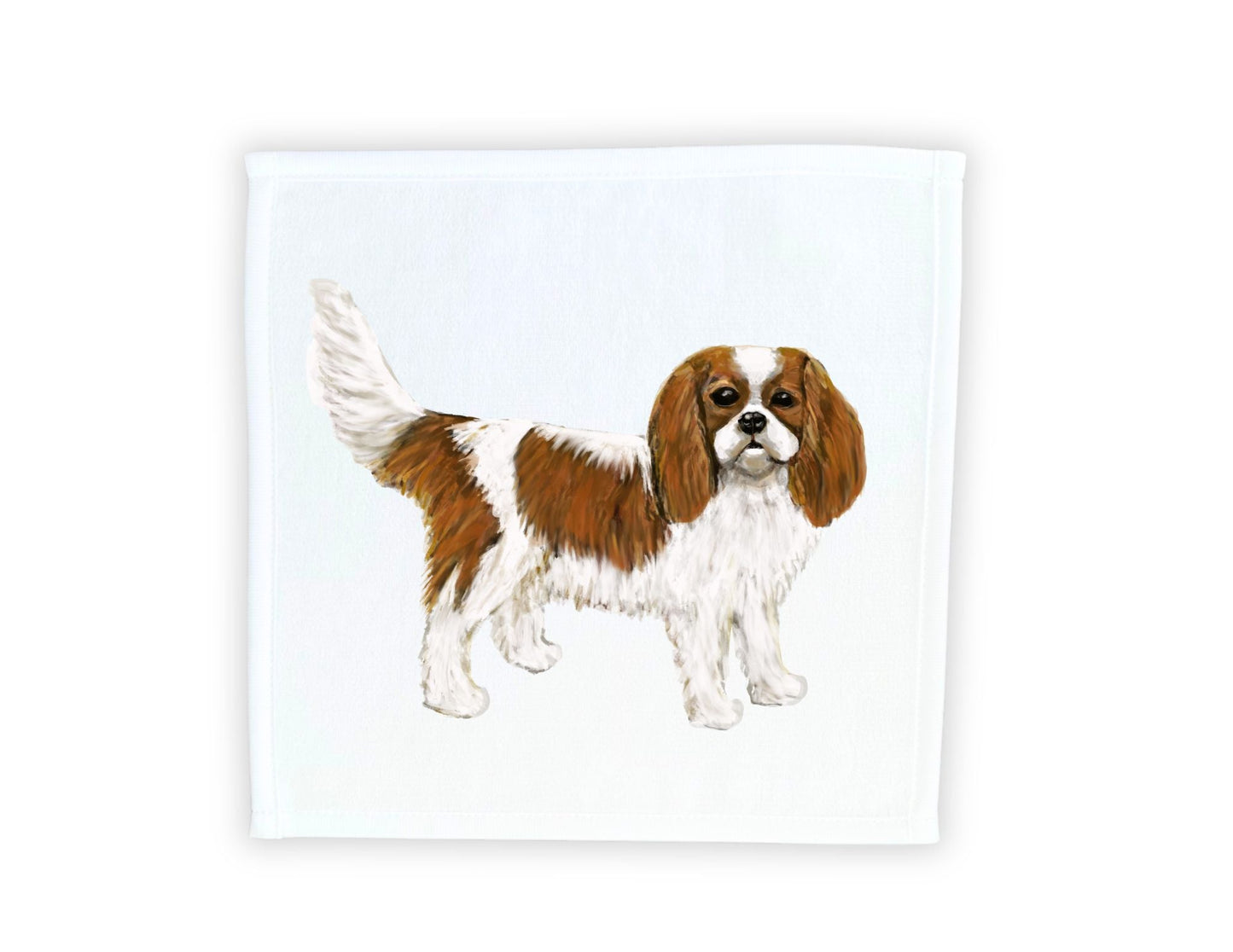 Cavalier King Charles Spaniel Washcloth - MerikaArt