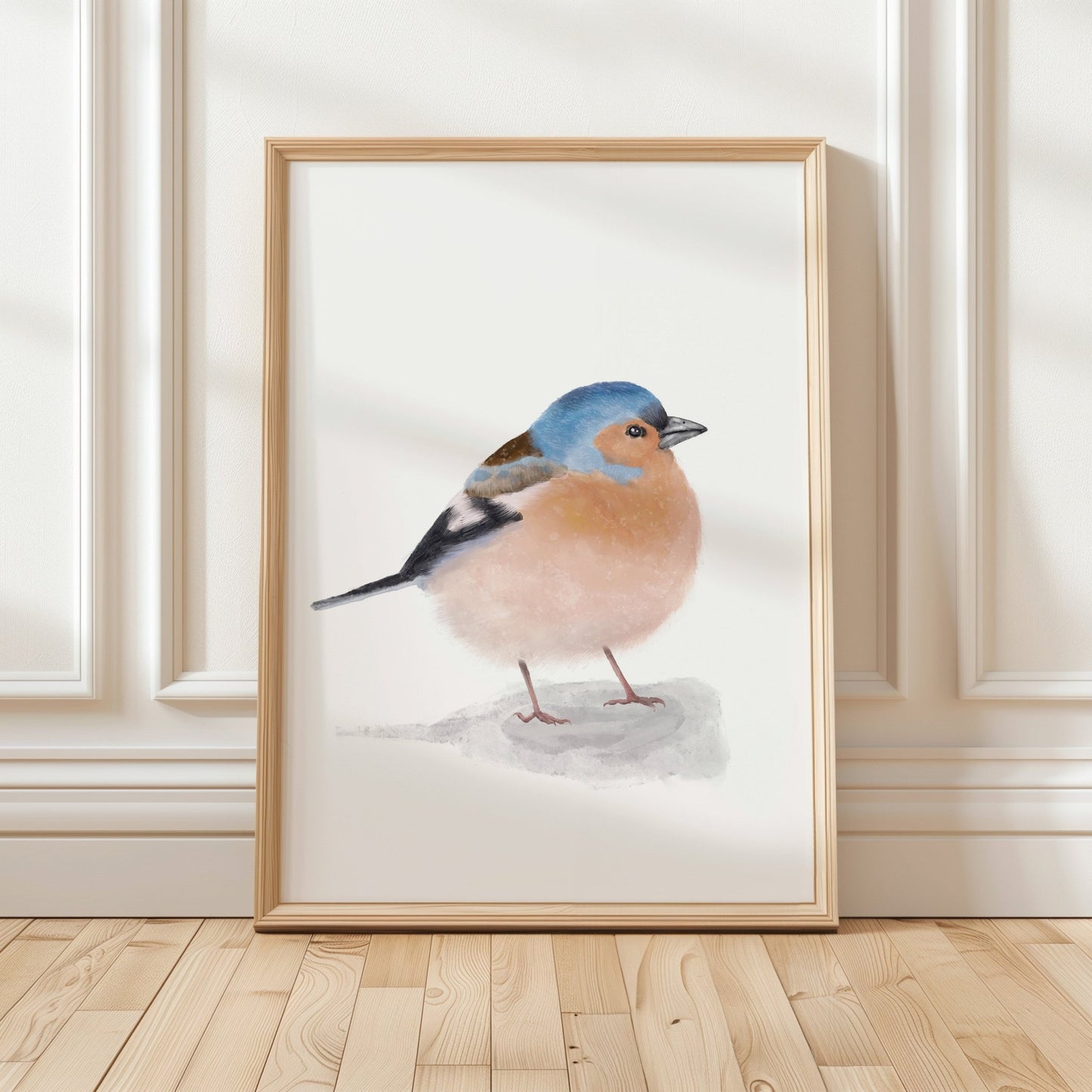 Chaffinch Art Print – Soft and Vibrant Bird Decor - MerikaArt