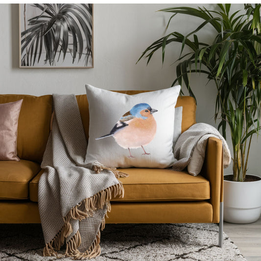 Chaffinch Pillow - MerikaArt