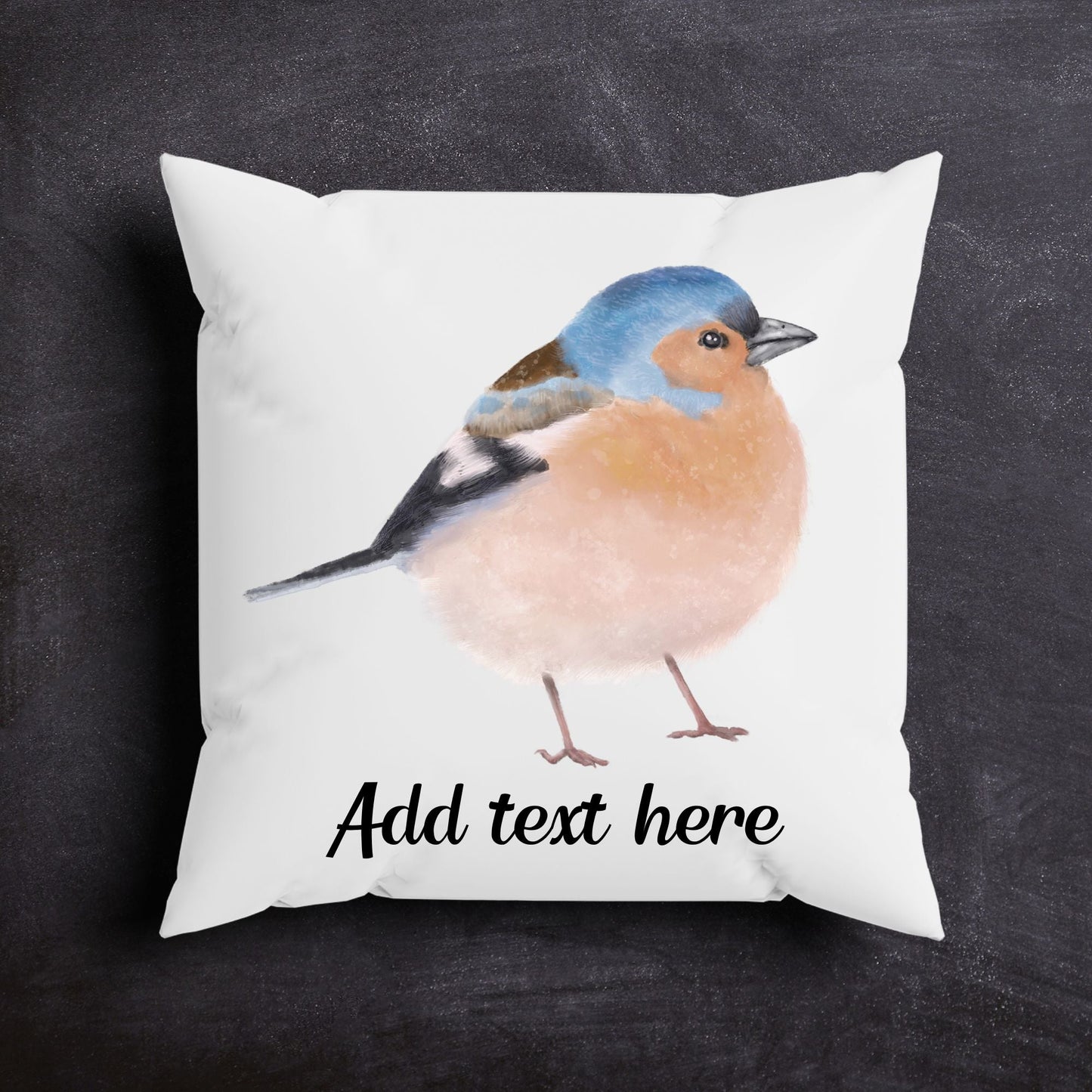 Chaffinch Pillow - MerikaArt