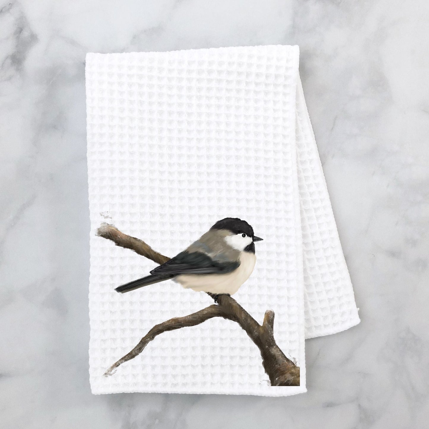 Chickadee Kitchen Towel - MerikaArt