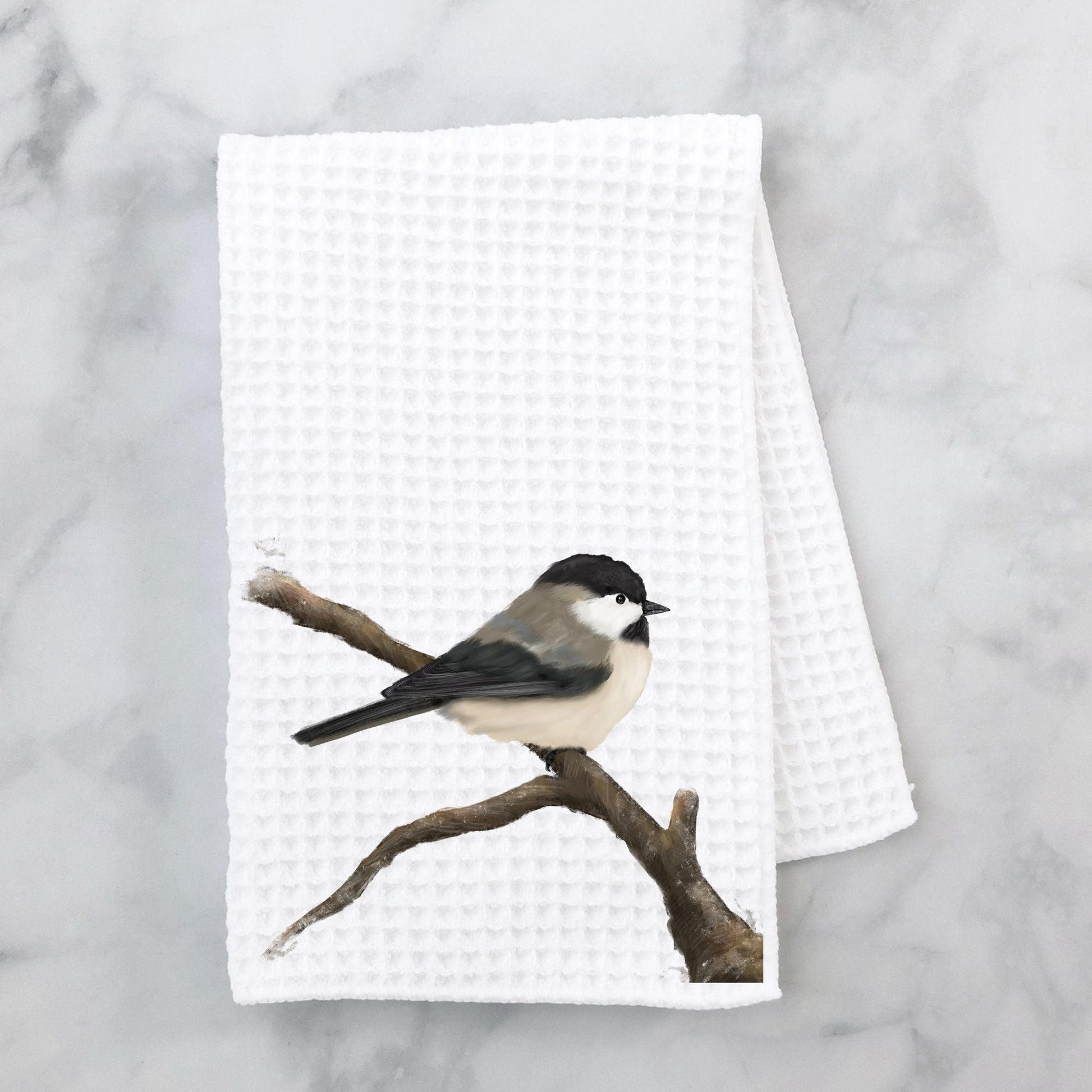 Chickadee Kitchen Towel - MerikaArt