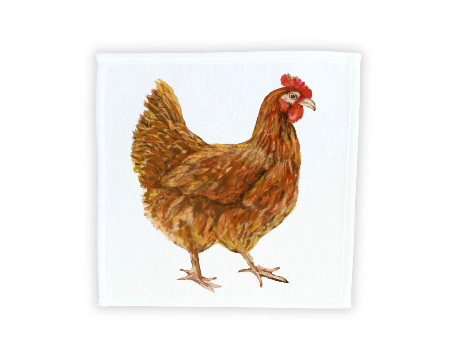 Chicken Washcloth - MerikaArt