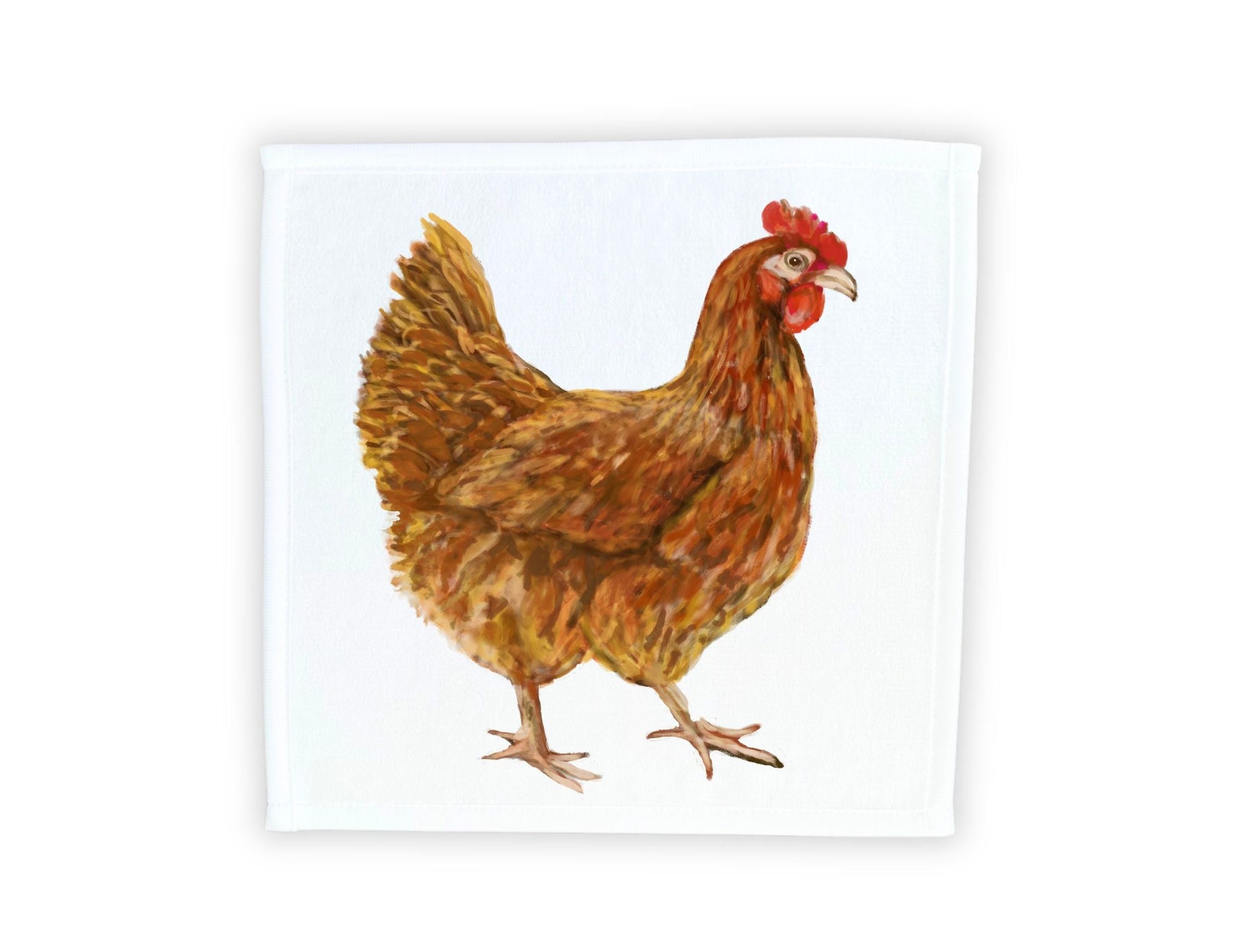 Chicken Washcloth - MerikaArt