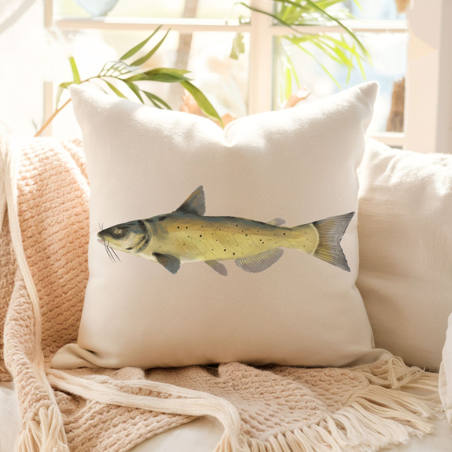Chum Salmon Pillow - MerikaArt