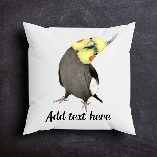 Cockatiel Head Tilt Pillow - MerikaArt