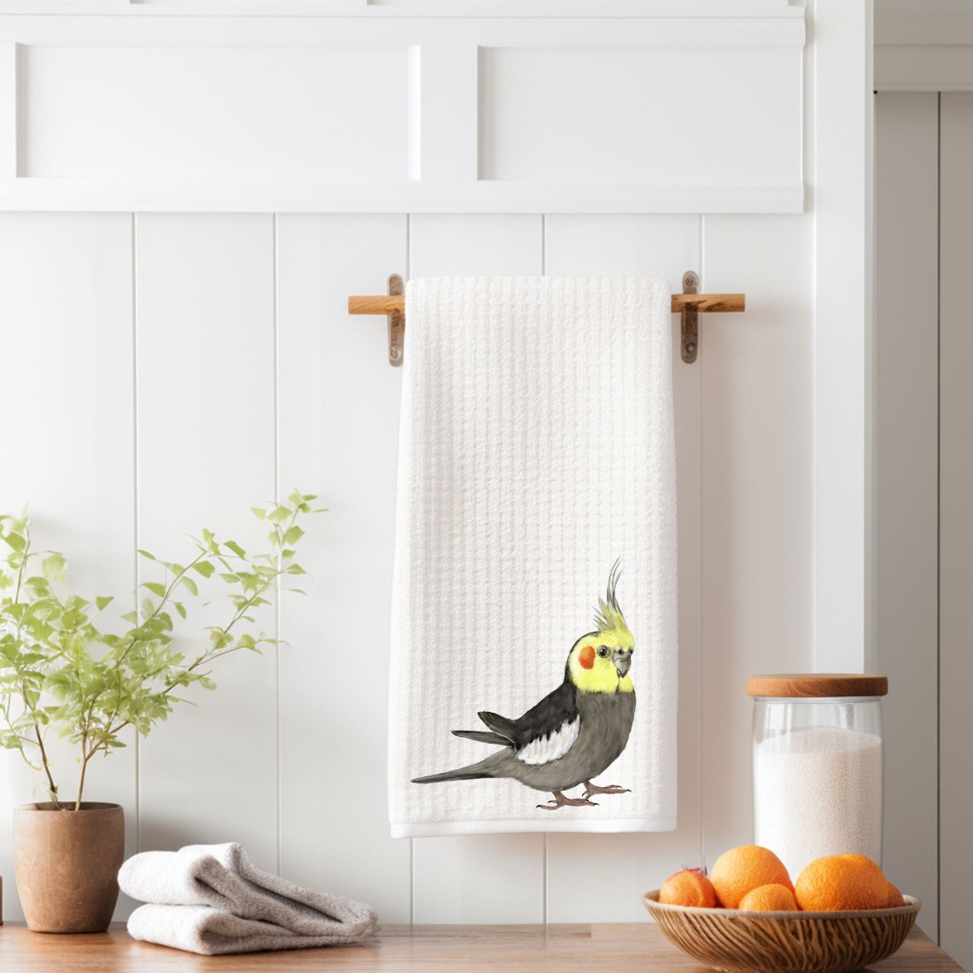 Cockatiel Kitchen Towel - MerikaArt