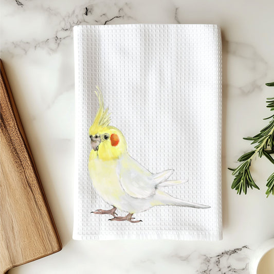 Cockatiel Kitchen Towel - MerikaArt
