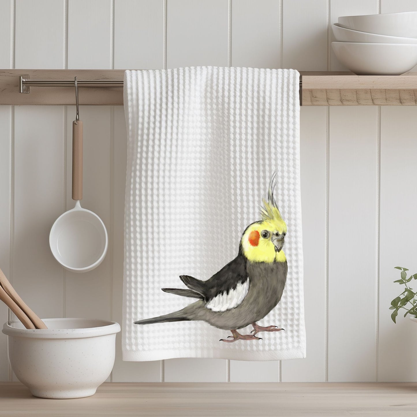 Cockatiel Kitchen Towel - MerikaArt