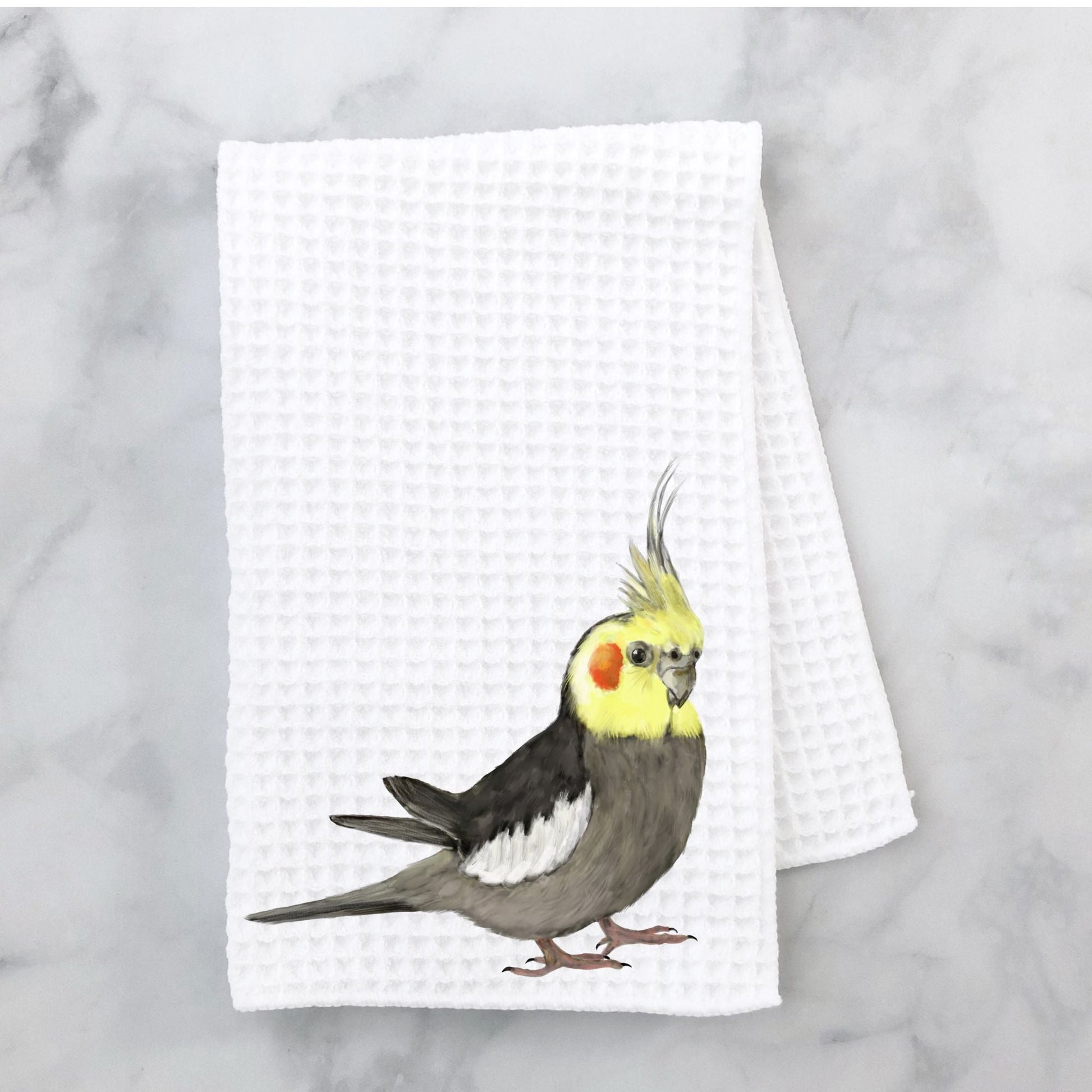 Cockatiel Kitchen Towel - MerikaArt