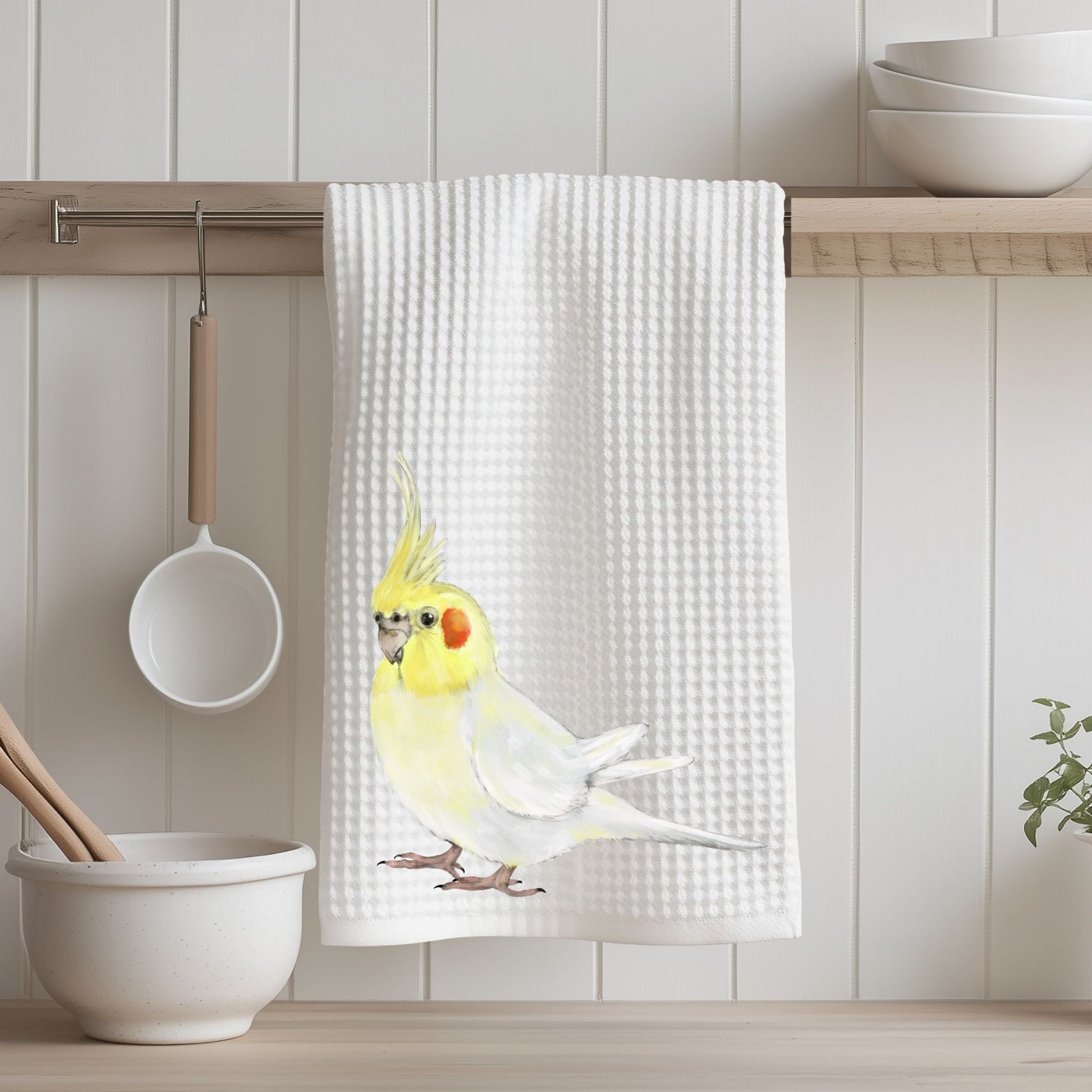 Cockatiel Kitchen Towel - MerikaArt