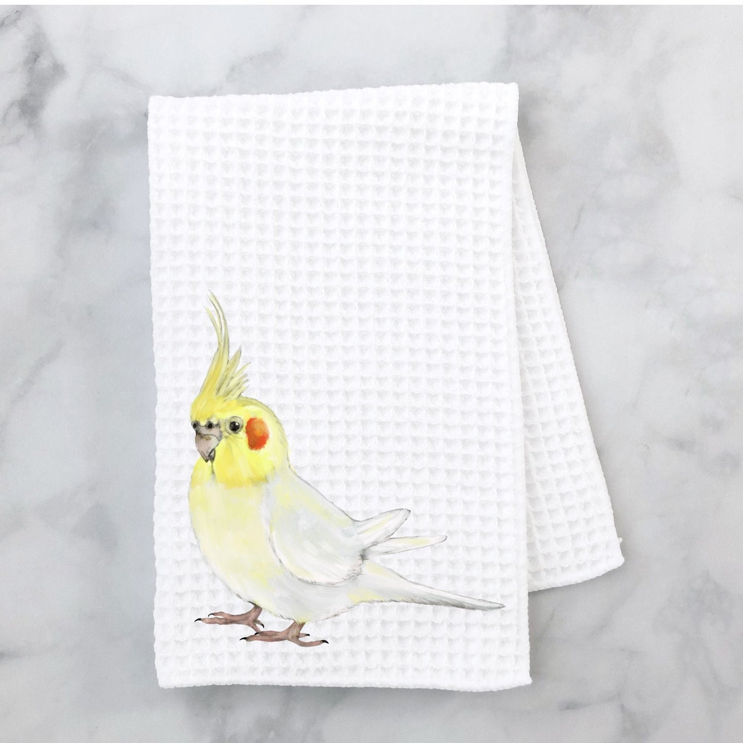 Cockatiel Kitchen Towel - MerikaArt