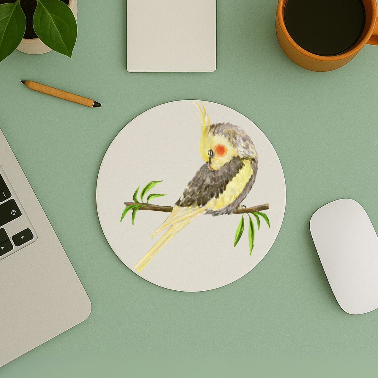 Cockatiel Mousepad - MerikaArt