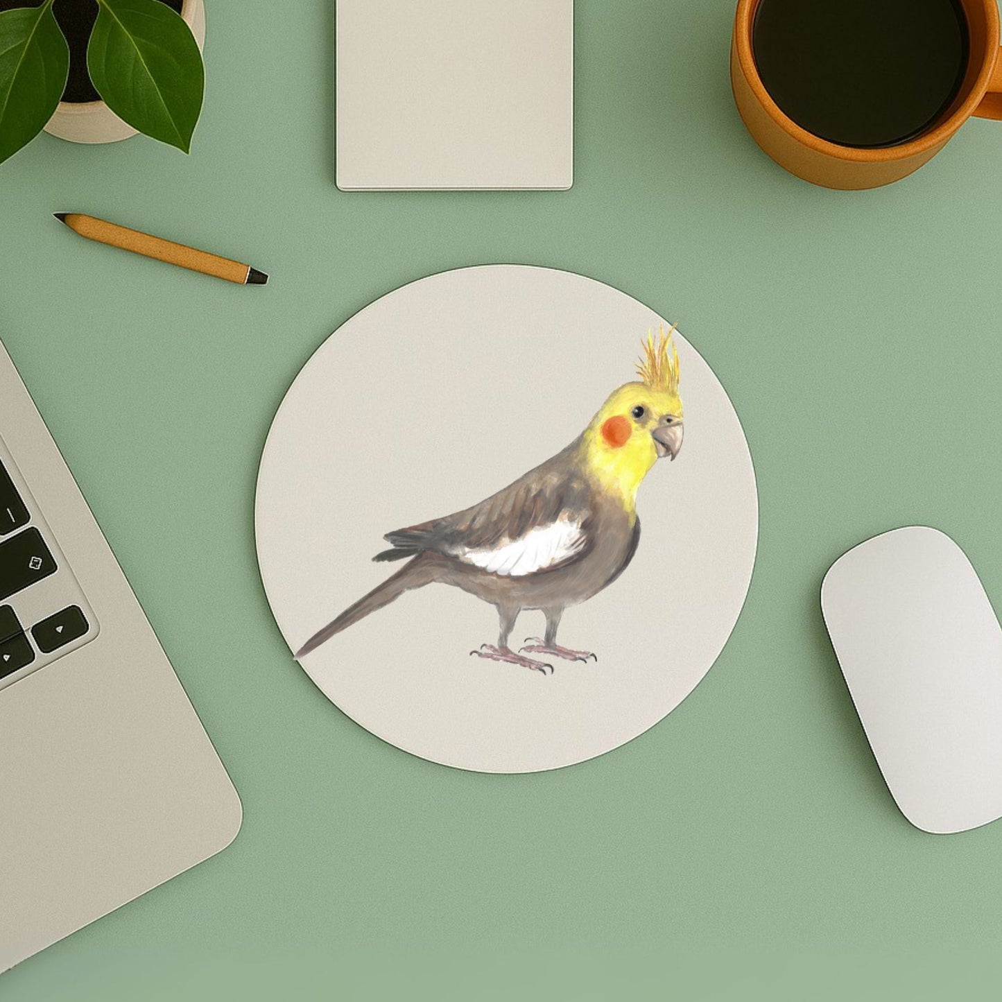 Cockatiel Mousepad - MerikaArt