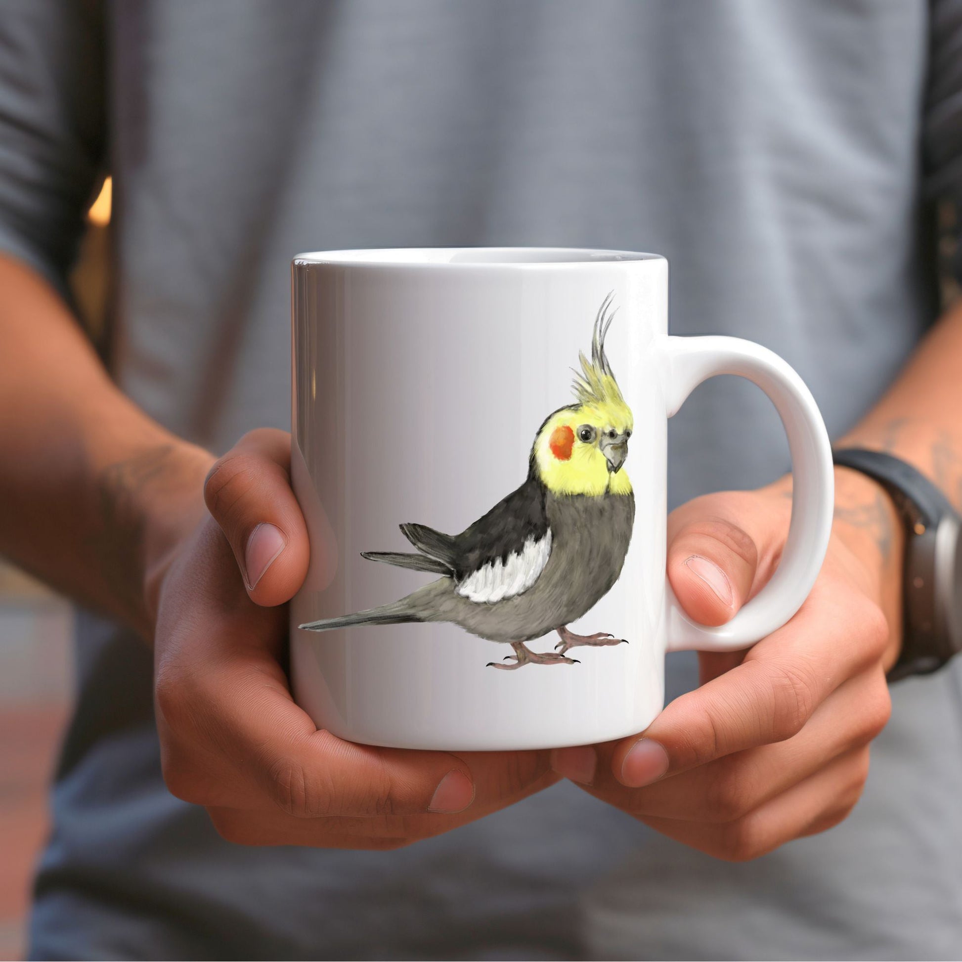 Cockatiel Mug - MerikaArt