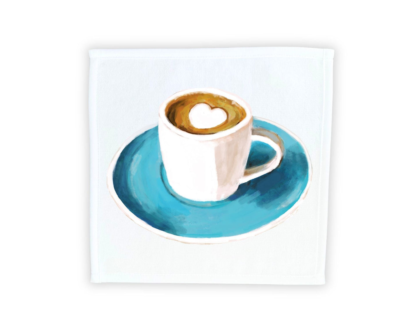Coffee Cup Washcloth - MerikaArt