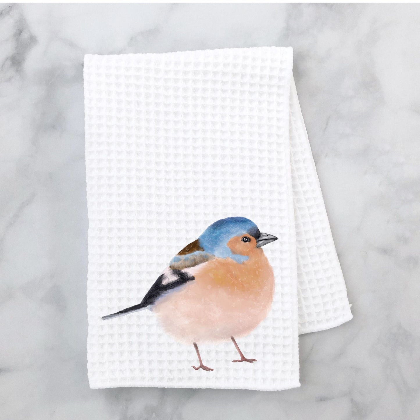 Common Chaffinch Kitchen Towel - MerikaArt