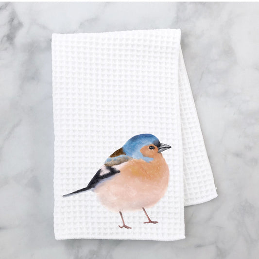 Common Chaffinch Kitchen Towel - MerikaArt