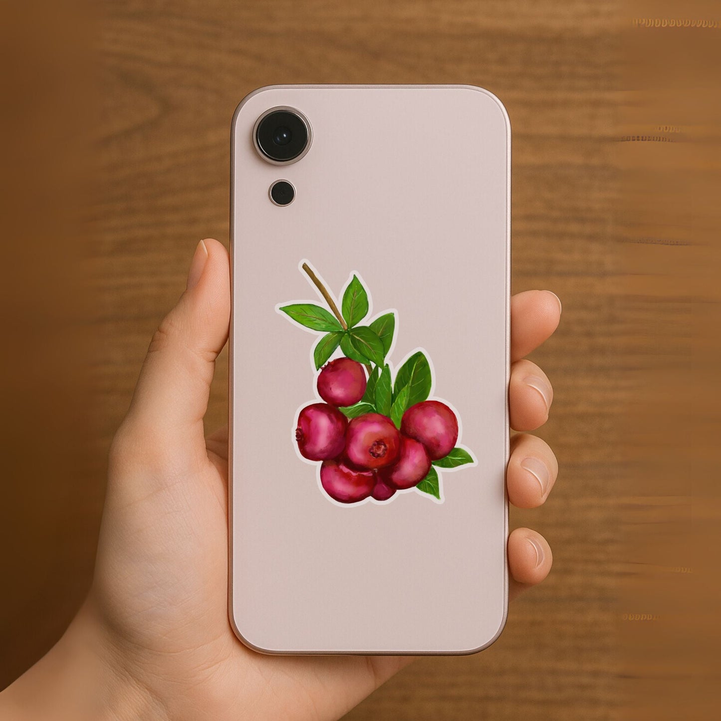Cranberry Cluster Sticker - MerikaArt