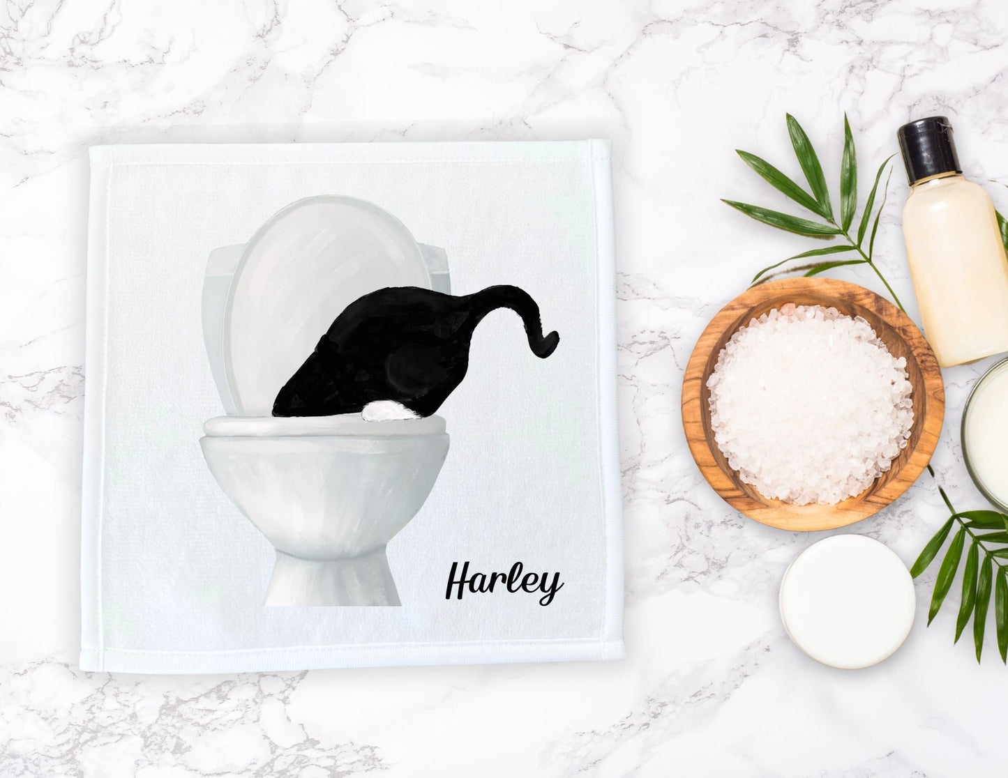 Curious Cat Toilet Washcloth - MerikaArt