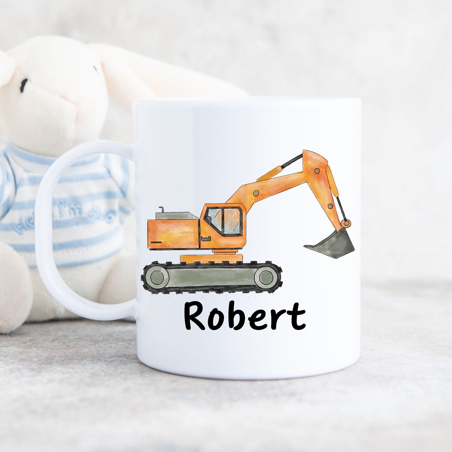 Cute Excavator Mug - MerikaArt