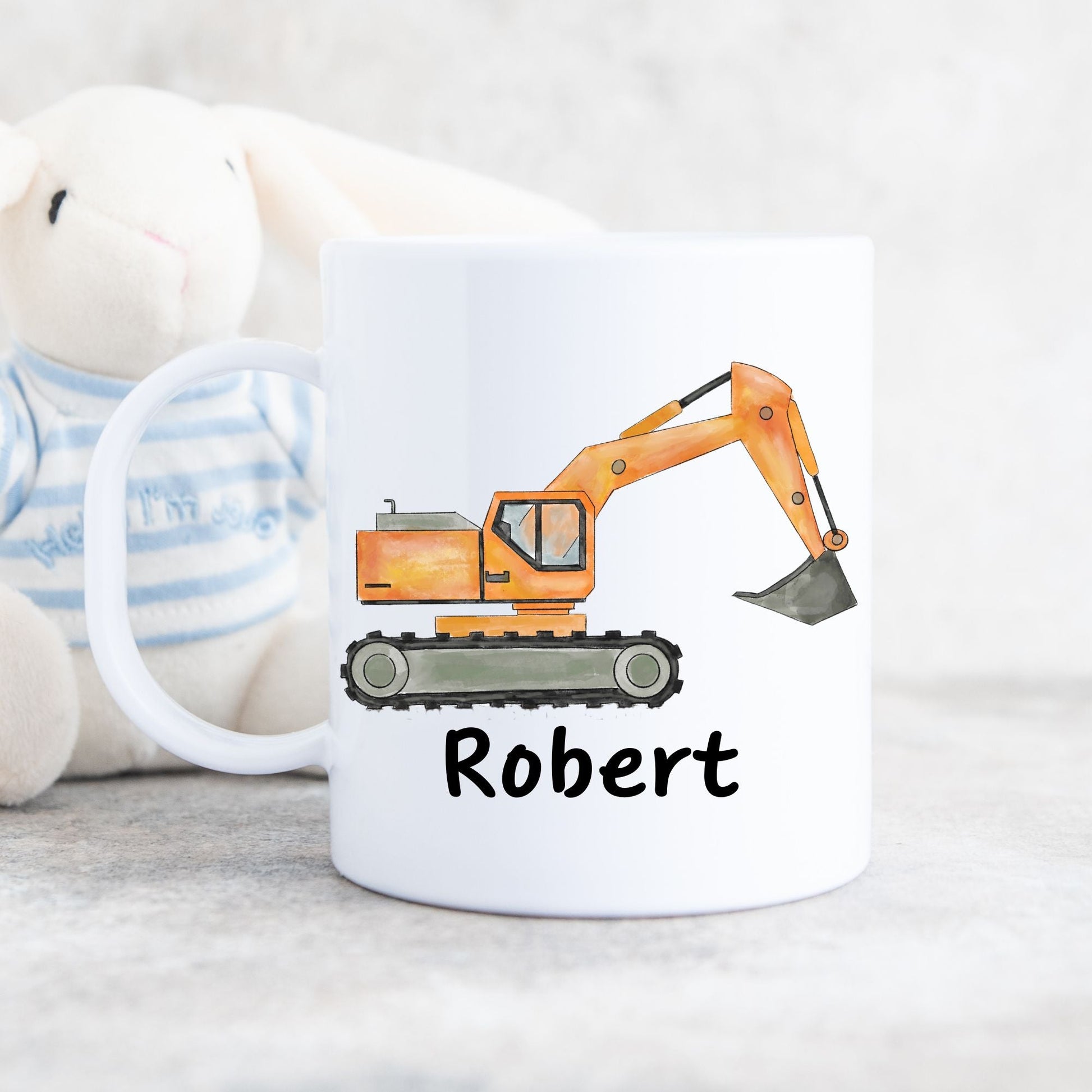 Cute Excavator Mug - MerikaArt