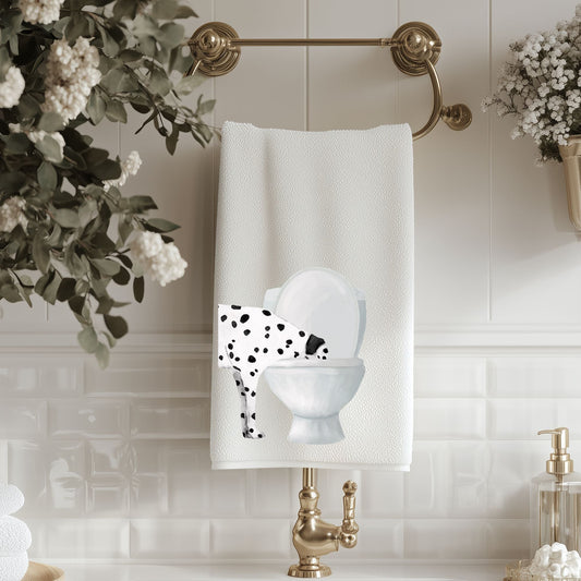 Dalmatian Bathroom Towel - MerikaArt